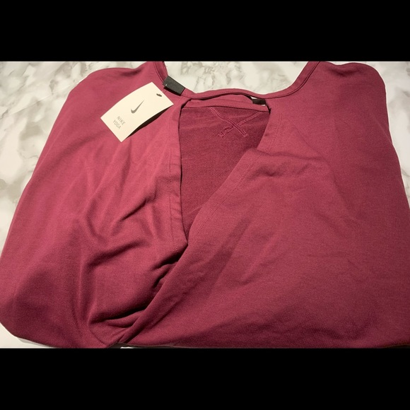 Burgundy Nike Crop Sweater 3X - NWT - Picture 6 of 6